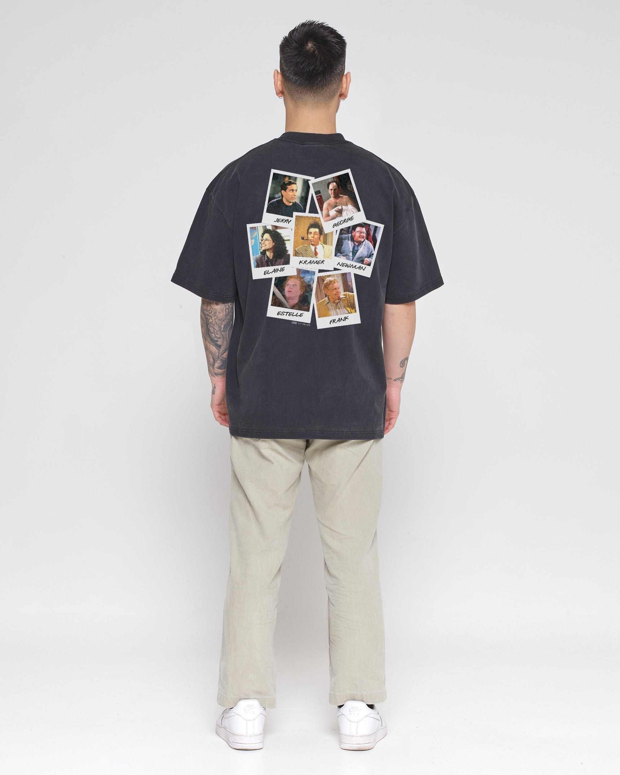 Group Photo Oversized Graphic Tee - Seinfeld Collab Unisex 90s Boxy Fit