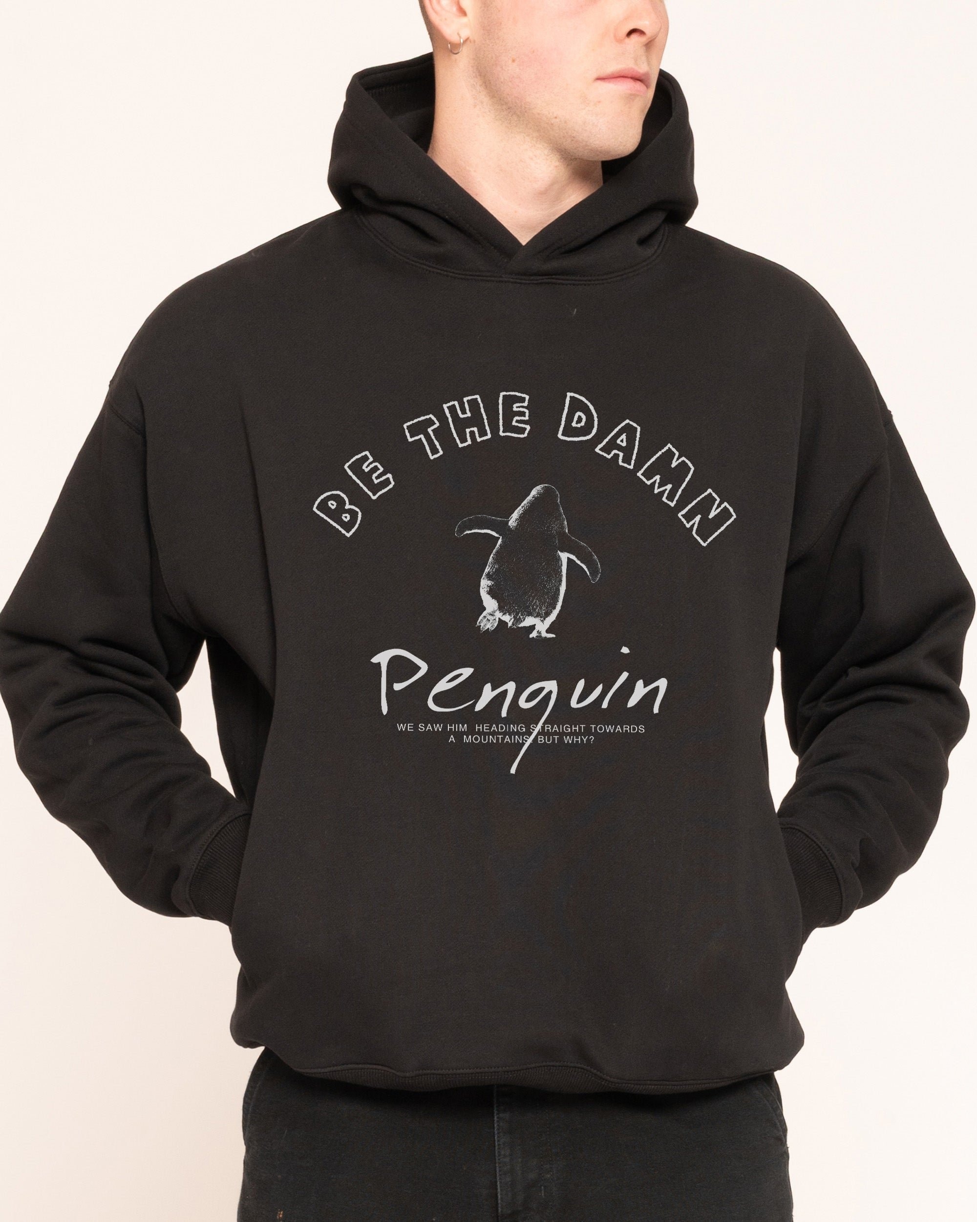Nihilist Penguin Hoodie - Premium Unisex Graphic Hoodie 340 GSM Cotton Blend