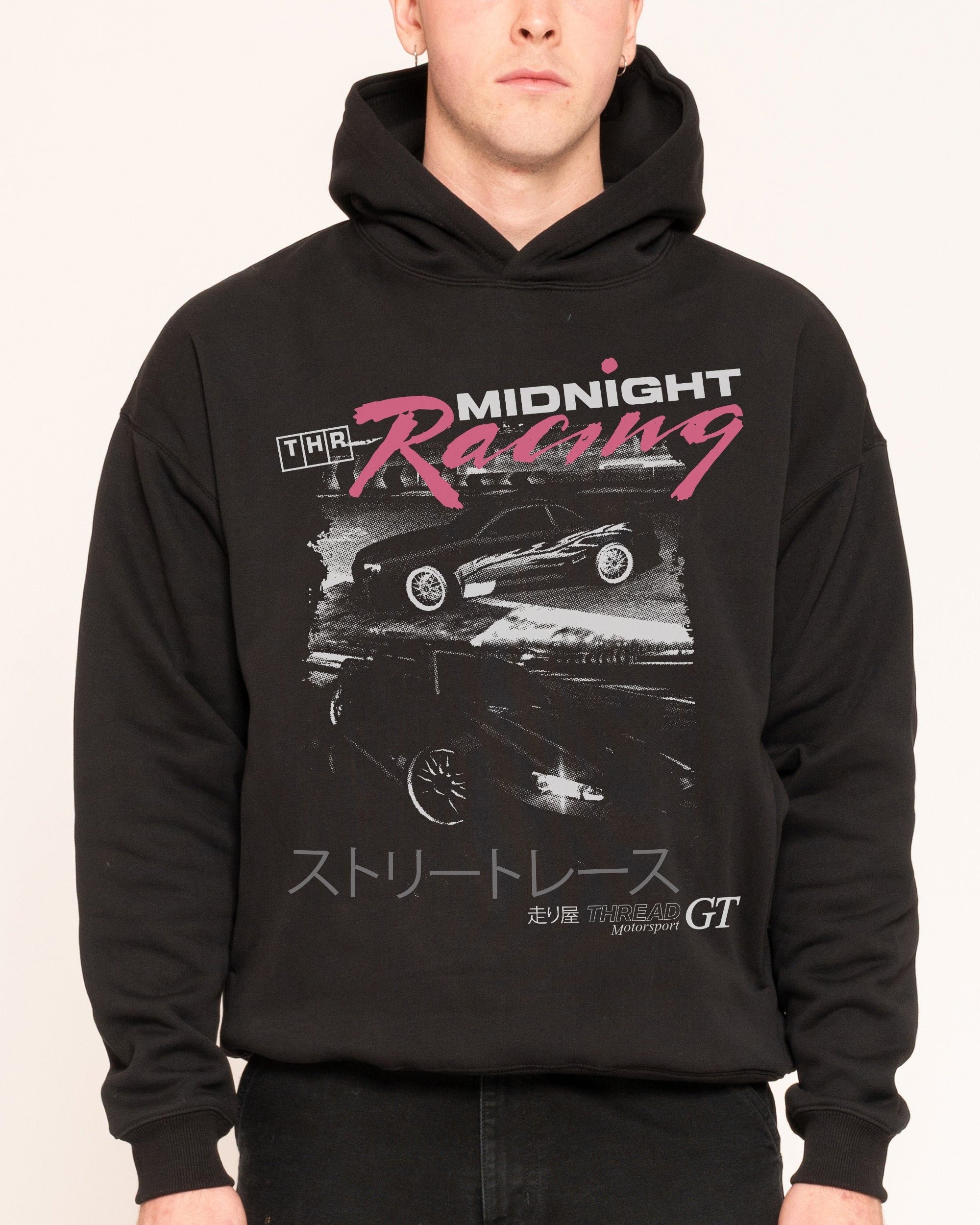 Midnight Drifting Hoodie - Threadheads Premium Unisex Graphic Hoodie